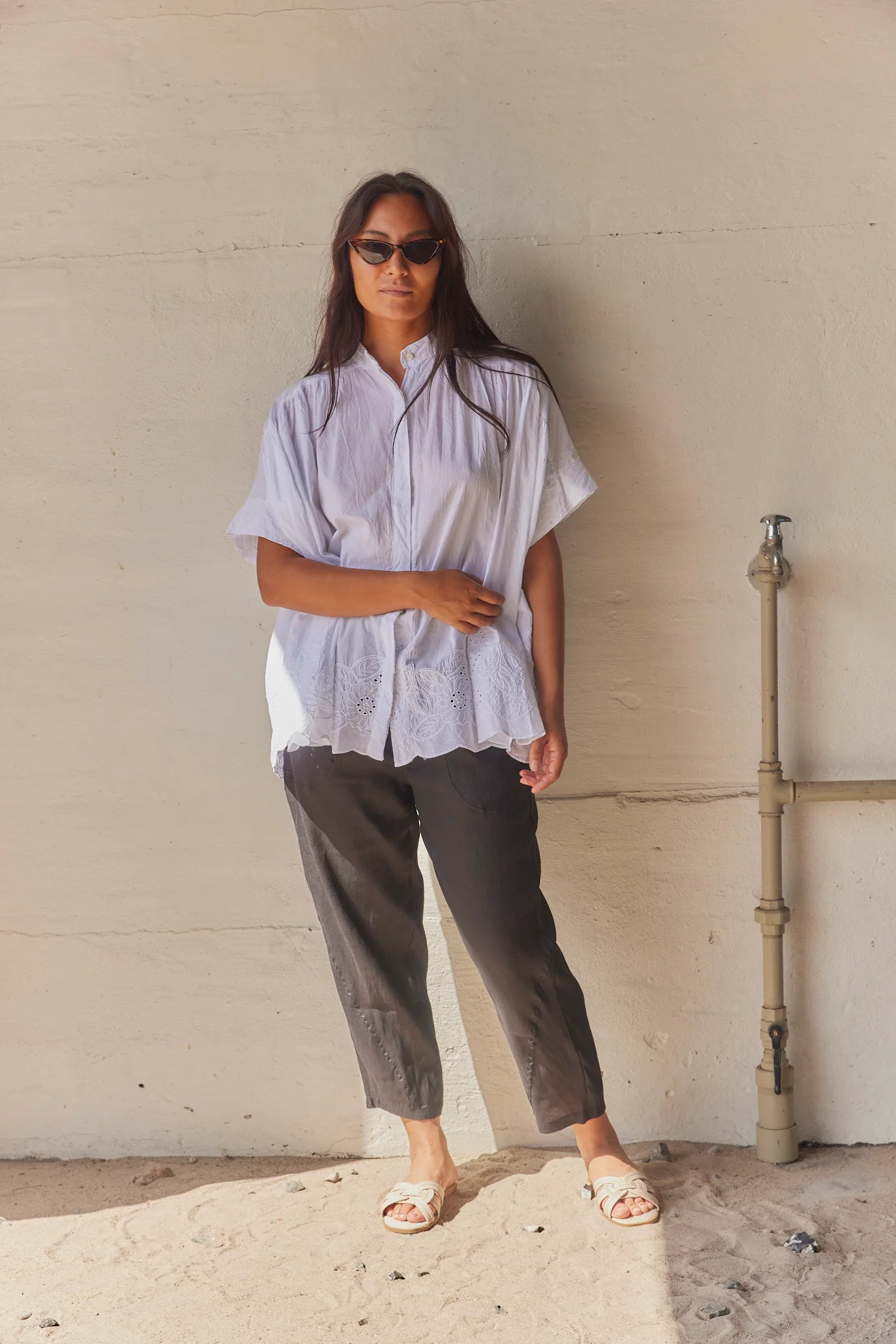 Cropped Pants FY016 | Black | Bukser fra Atelier C
