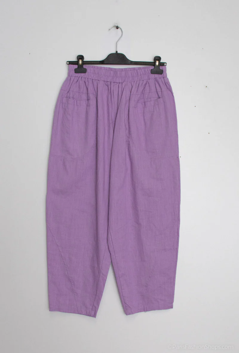 Cropped Pants FY016 | Lilac | Bukser fra Atelier C - Image 2