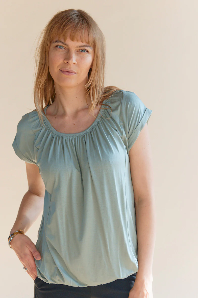 Daisy Bubble Tee | Grøn | T-shirt fra Statebird - Image 3