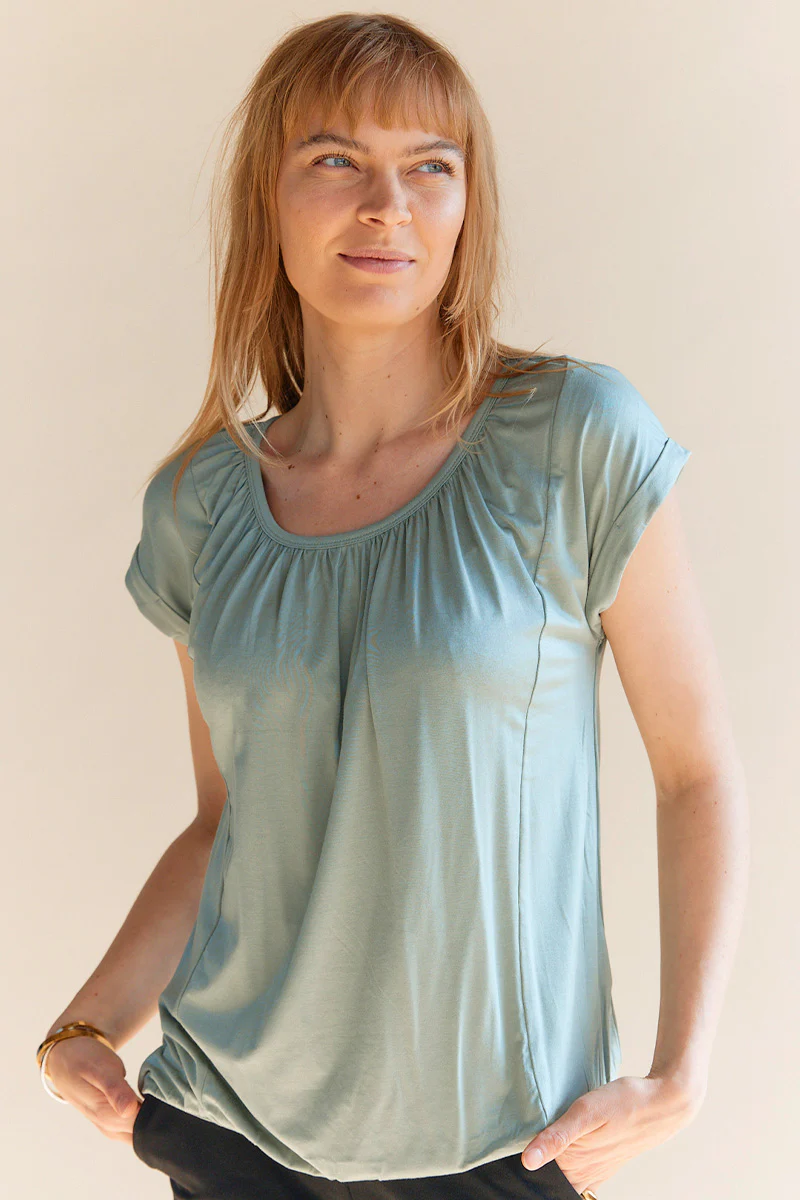 Daisy Bubble Tee | Grøn | T-shirt fra Statebird - Image 4