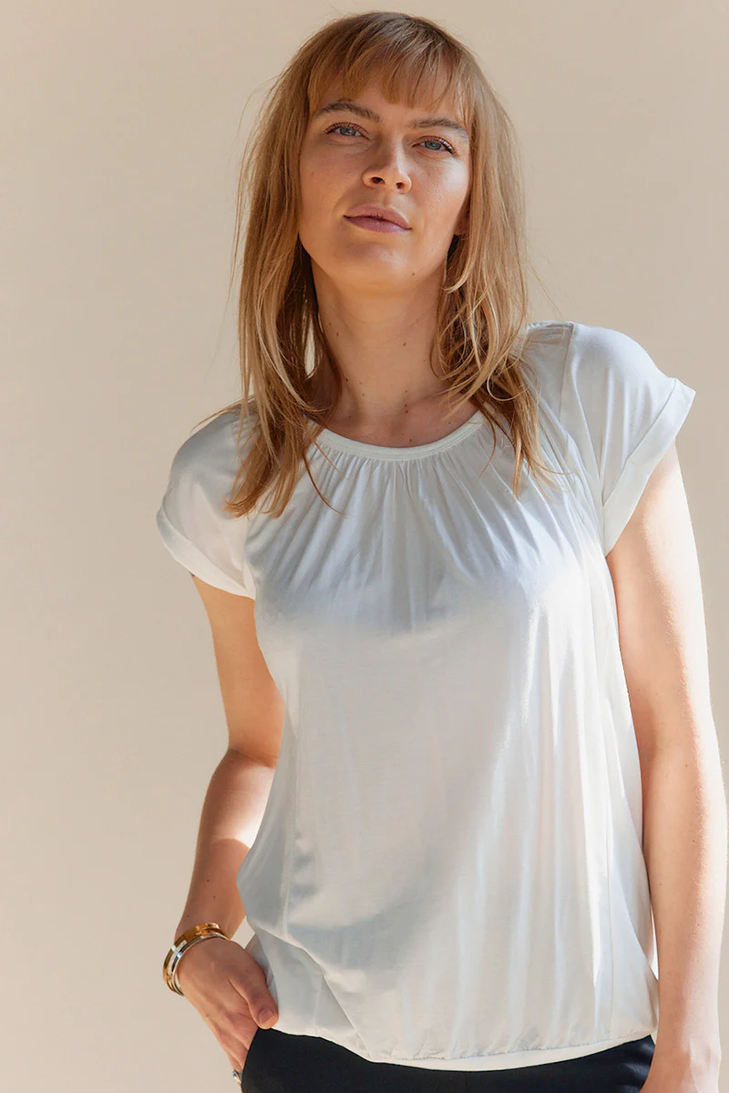 Daisy Bubble Tee | Hvid | T-shirt fra Statebird - Image 4
