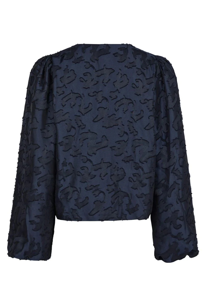 Daliska Artwork Blouse | Navy | Bluse fra Neo Noir - Image 6