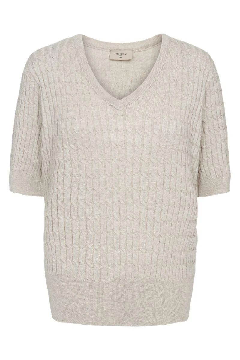 Dalva Pullover 205549 | Moonbeam Melange | Strik fra Freequent