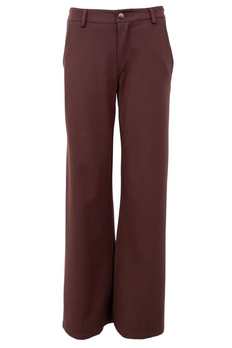 Davi Casual Box Pant | Coffee | Bukser fra Black Colour
