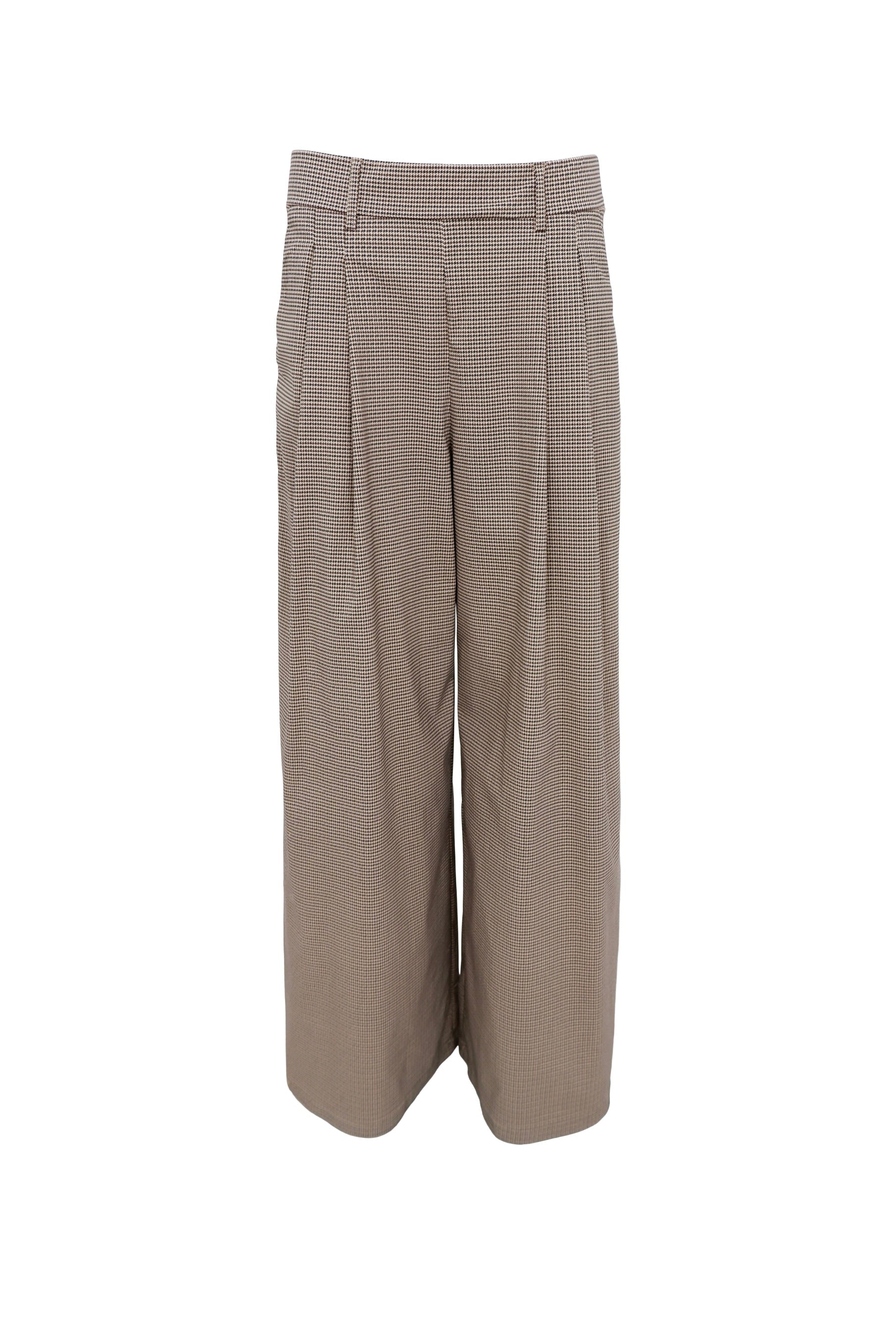 Davina Art Wideleg Pant | Brown | Bukser fra Black Colour - Image 2