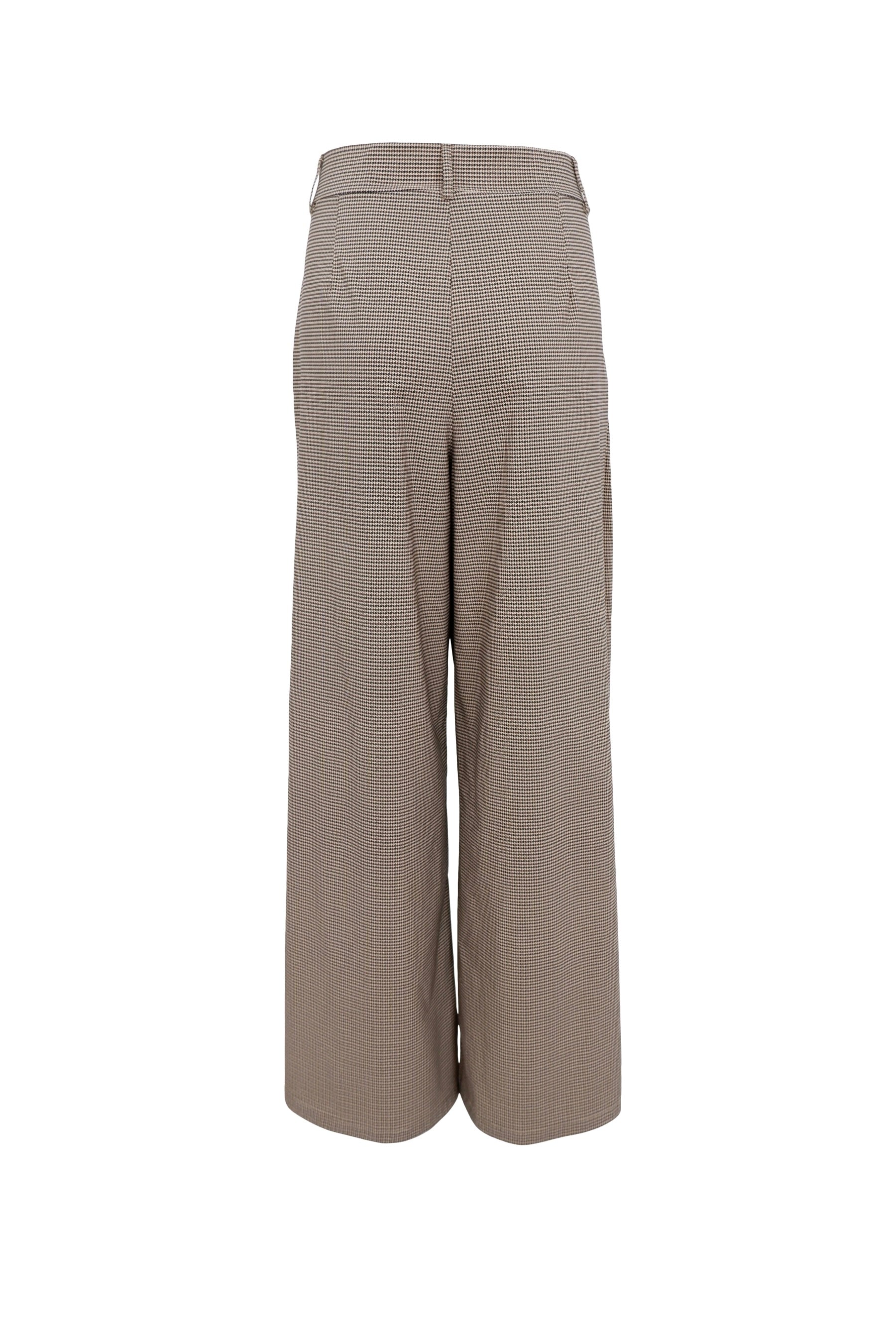 Davina Art Wideleg Pant | Brown | Bukser fra Black Colour - Image 4