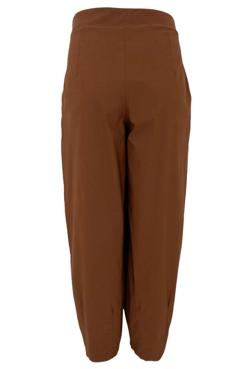 Davina Barrel Pant | Hazelnut Brown | Bukser fra Black Colour - Image 4