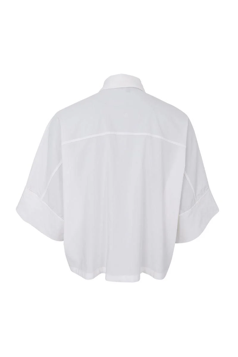 Davina Loose Shirt | White | Skjorte fra Black Colour - Image 3