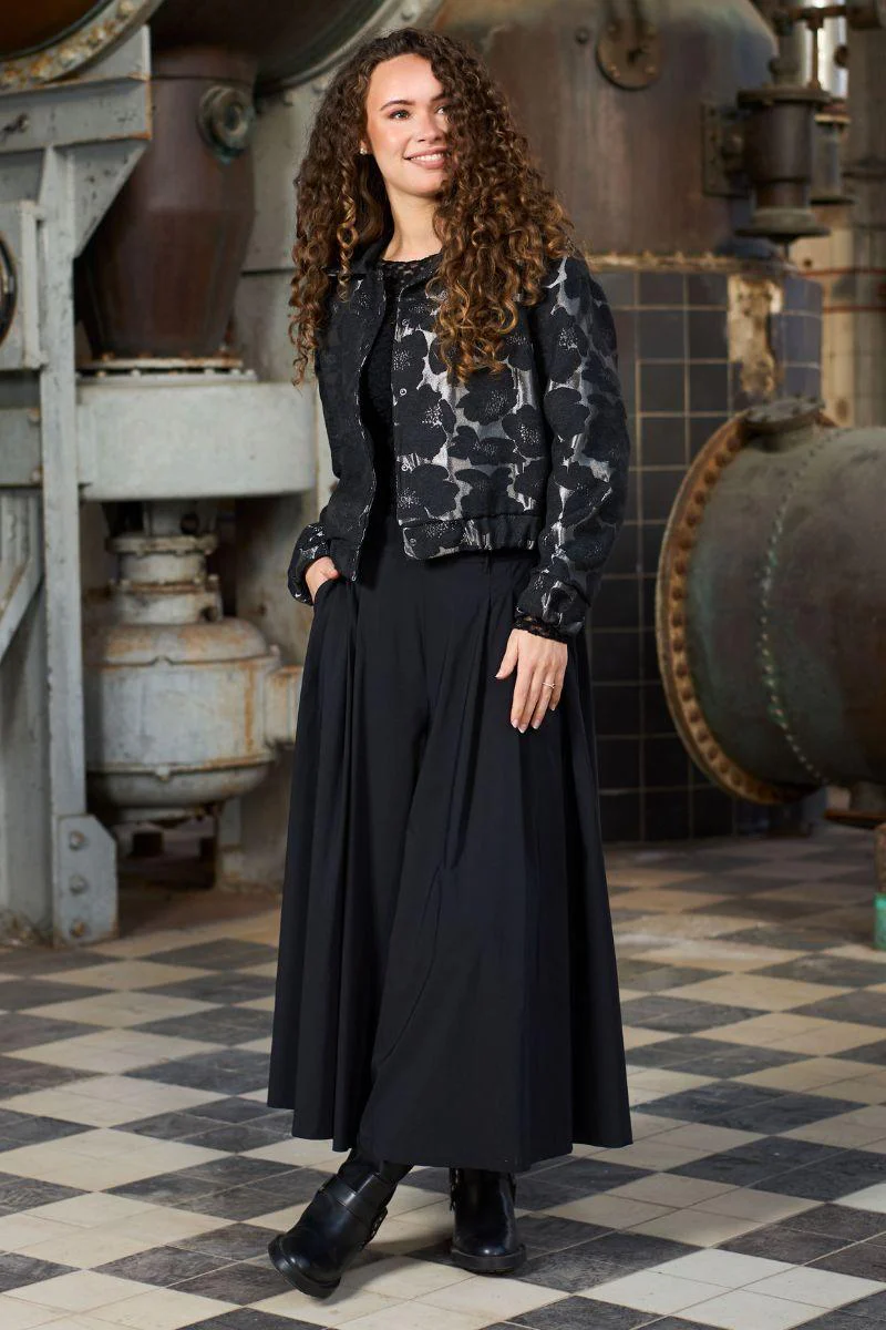 Davina Split Skirt | Black | Nederdel fra Black Colour