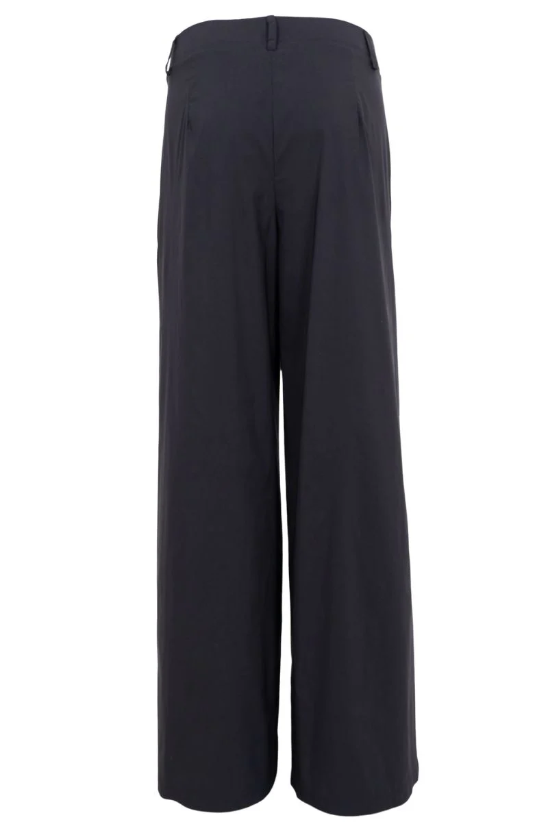 Davina Wideleg Pant | Sort | Black Colour - Image 4
