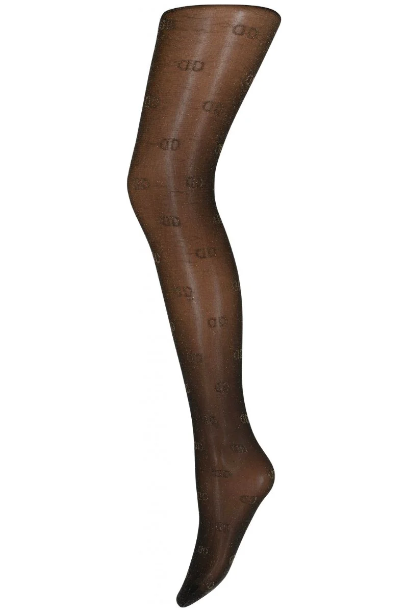 Decoy Tights dd logo 40app | Black | Strømpebukser fra Decoy - Image 2