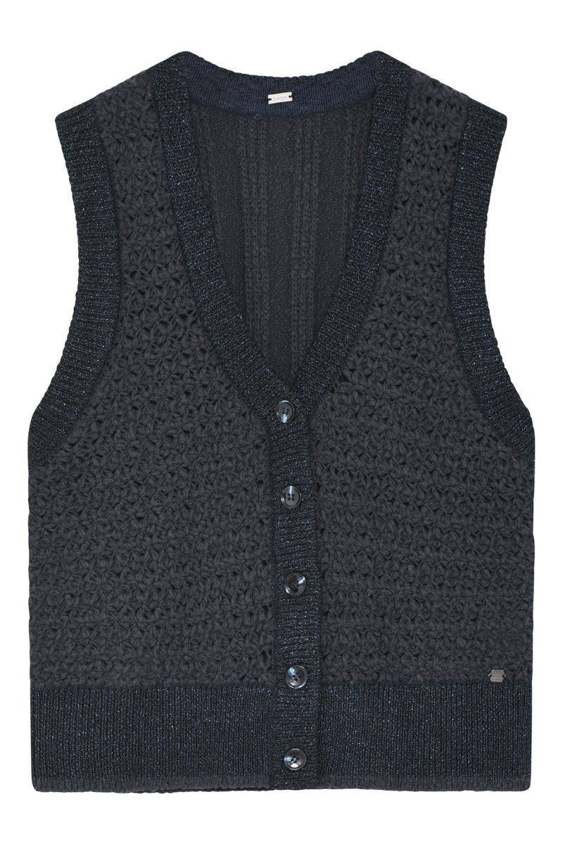 Demi knit vest 54406 | Midtnight | Strik fra Gustav - Image 2