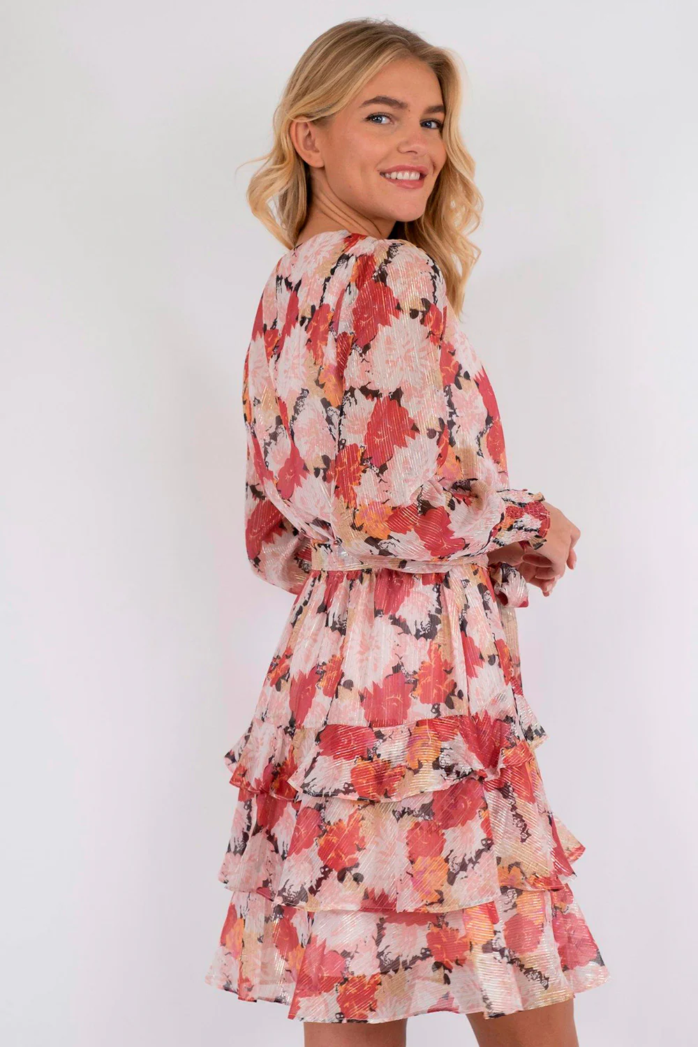 Dennie Maxi Flower Dress 162418 | Pink | Kjole fra Neo Noir - Image 6