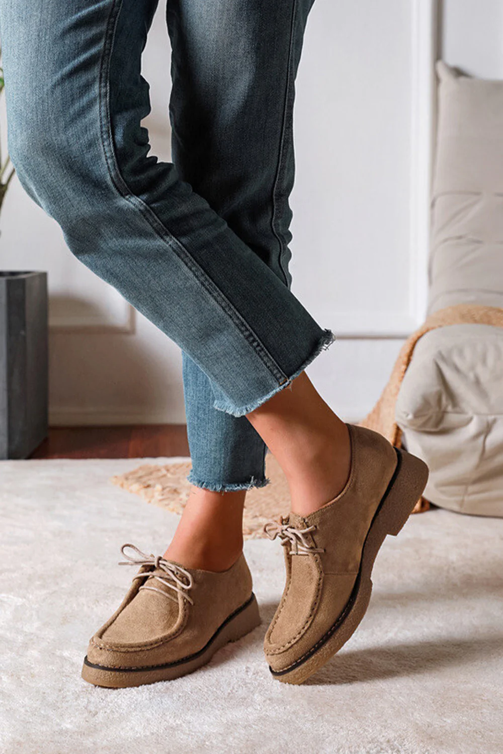 Derby Loafers | Taupe | Loafers fra Lazy Bear - Image 3