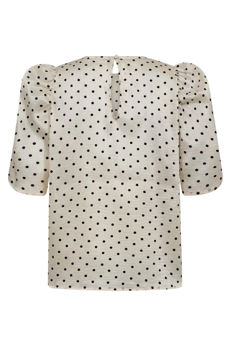 Dilan Dot SS Blouse 35868 | Powder | Top fra Co'couture - Image 2