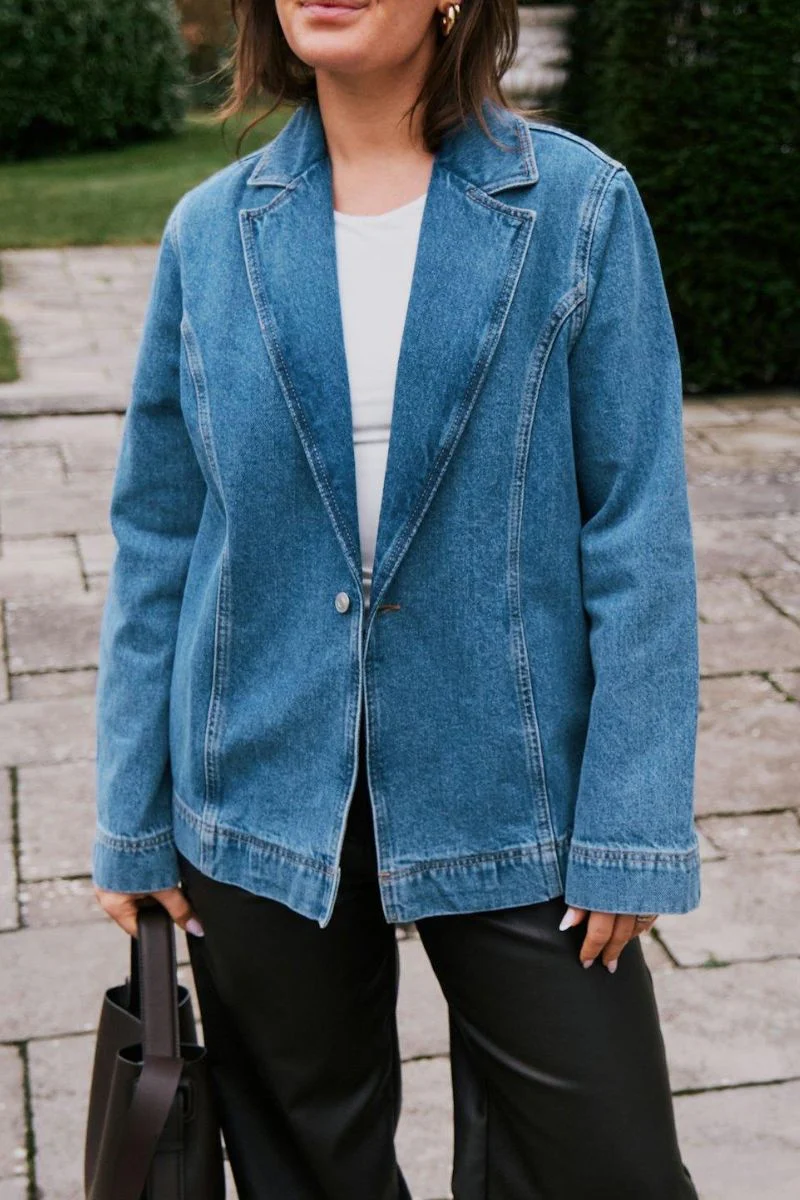 Dimma Denim Blazer | Blue | Blazer fra Neo Noir