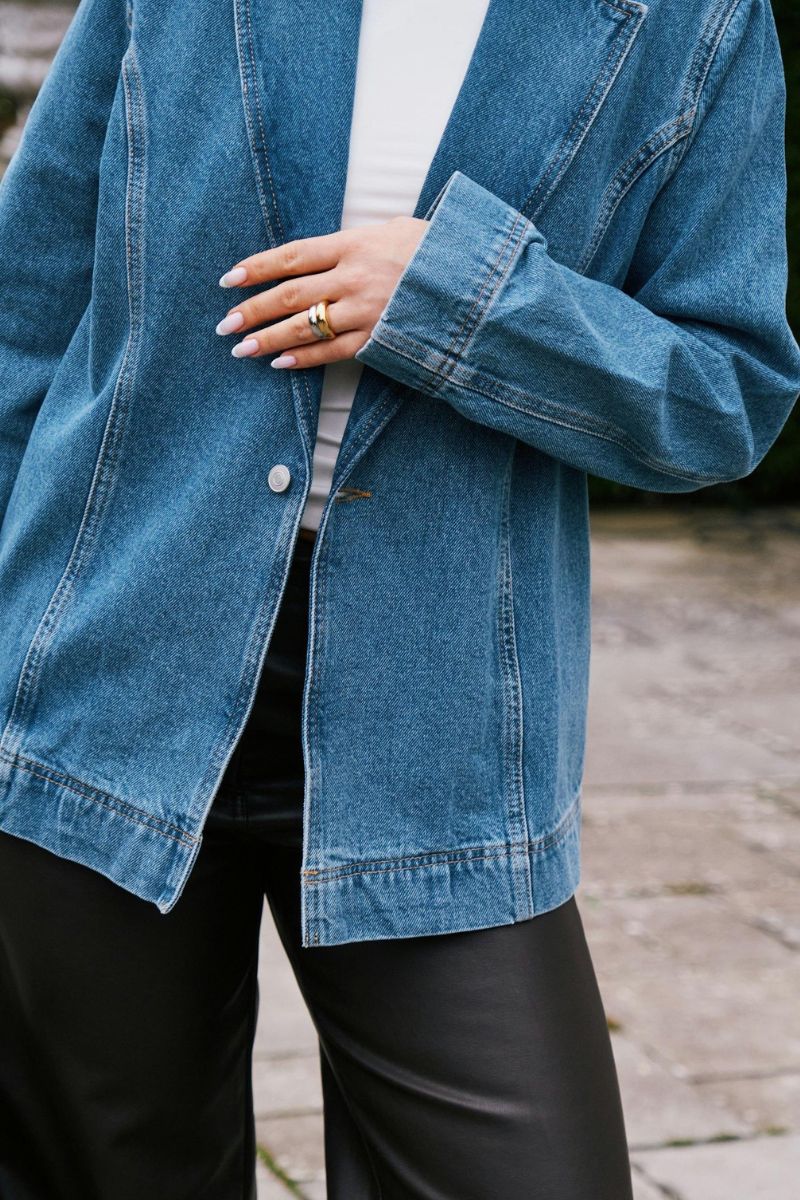 Dimma Denim Blazer | Blue | Blazer fra Neo Noir - Image 3