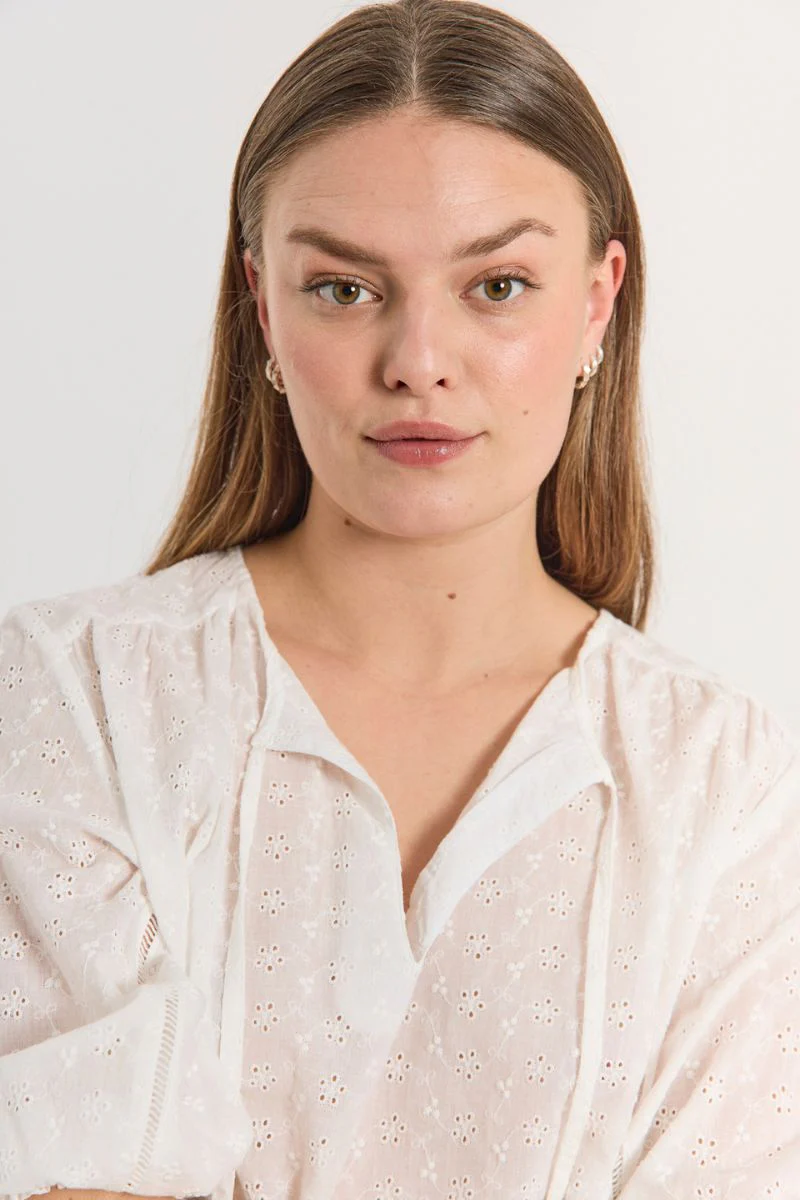 Diva Blouse 206187 | Star Off-White | Bluse fra Freequent - Image 3