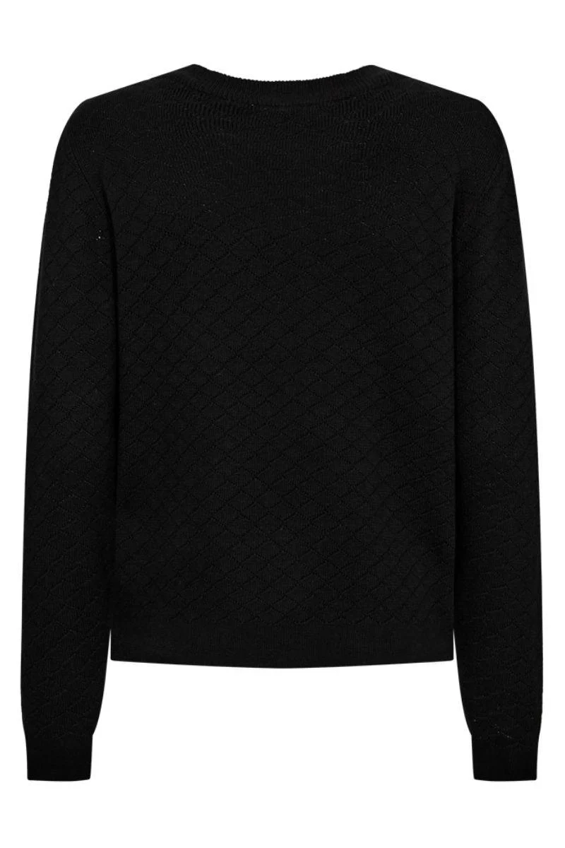 Dodo Pullover 206795 | Black | Strik fra Freequent - Image 2