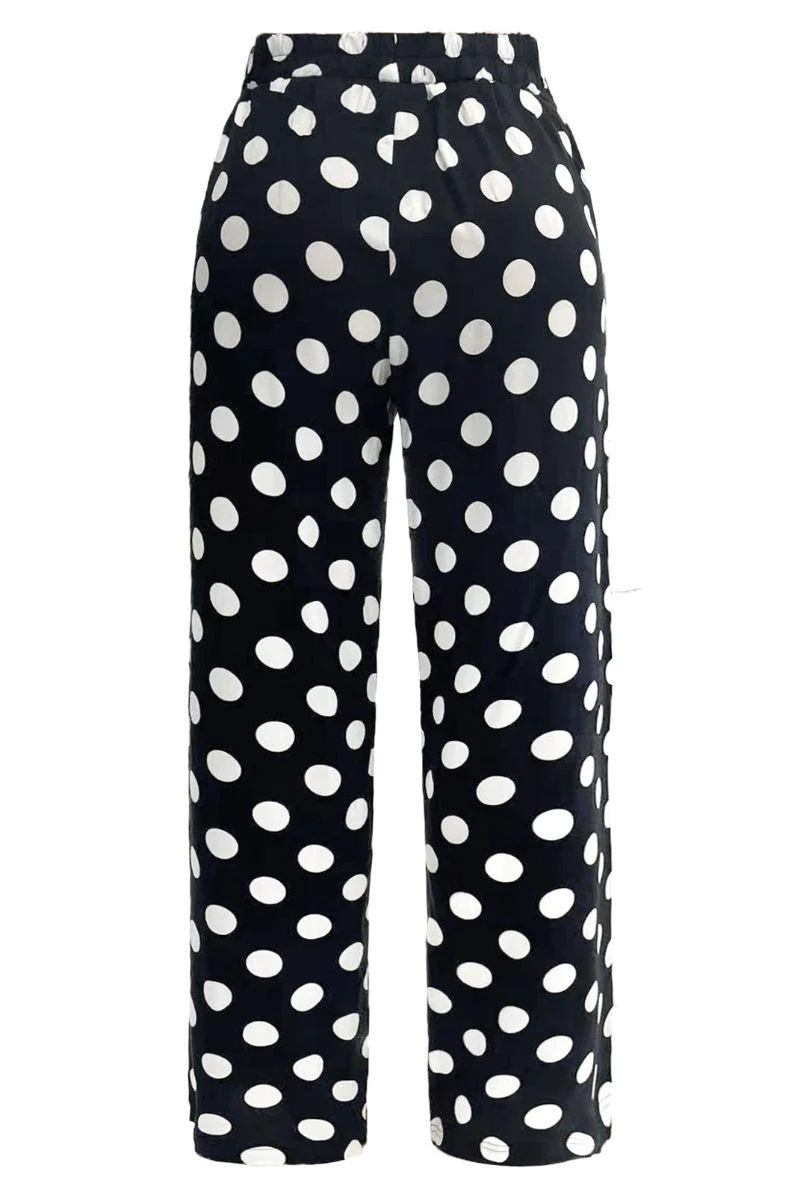 Dot Pants | Black White Big Dot | Bukser fra Liberté - Image 4