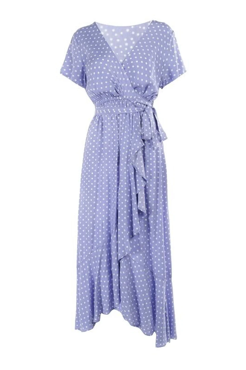 Dottie Wrap Dress | Purple - Image 2