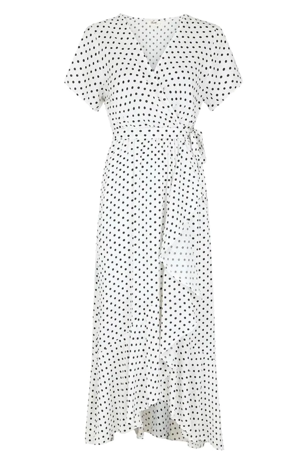 Dottie Wrap Dress | White - Image 2