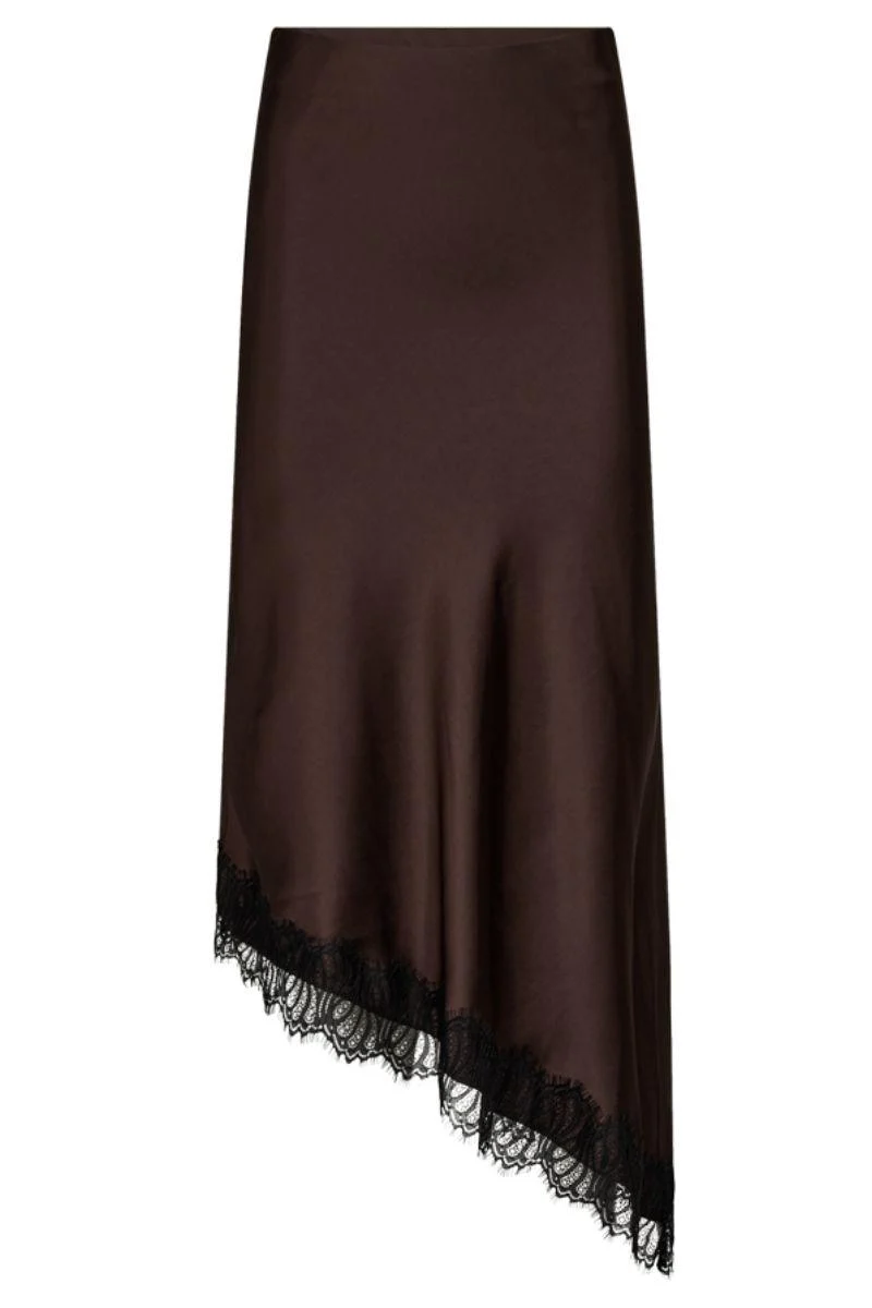Dova Skirt 212029 | Coffee Bean W. Black | Nederdel fra Freequent - Image 2