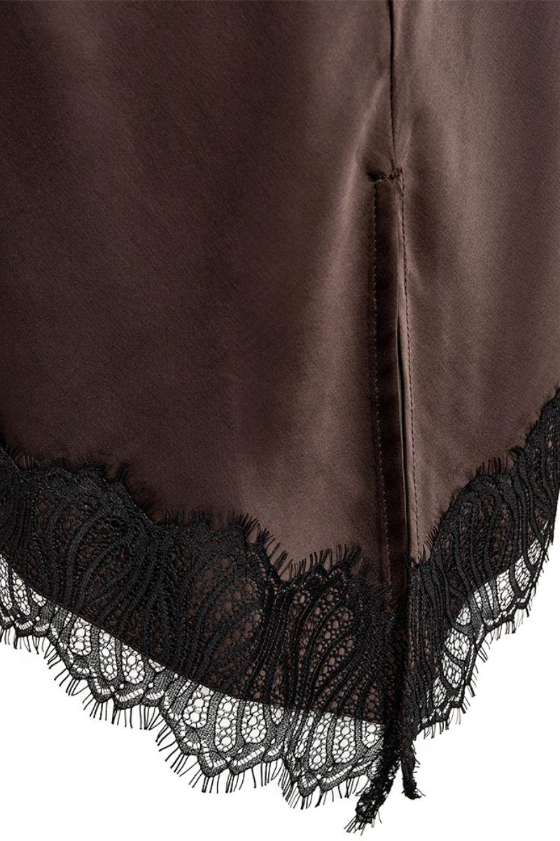 Dova Top 212030 | Coffee Bean W. Black | Top fra Freequent - Image 6