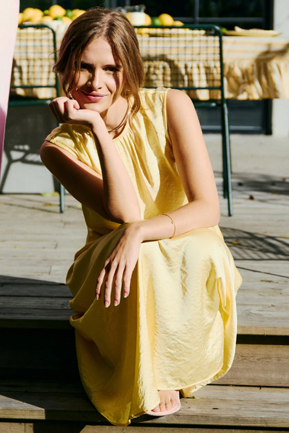 Dove Skirt 208160 | Golden Haze | Nederdel fra Freequent - Image 4