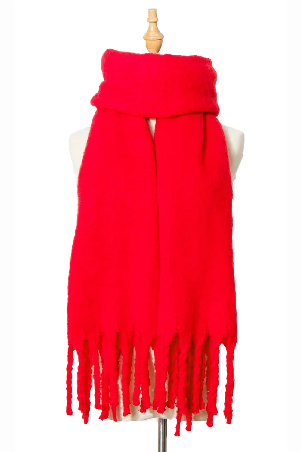 Downy Plain Scarf | Rød - Image 2