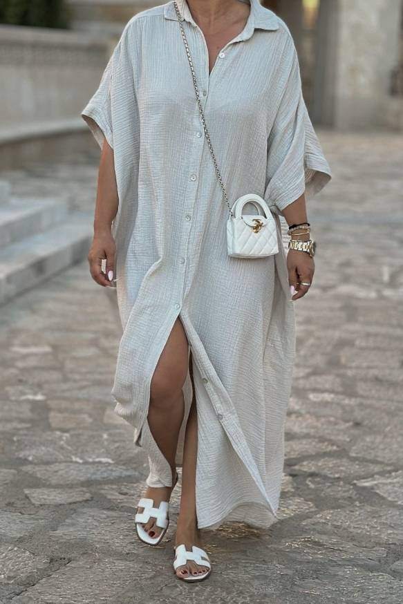 Shelley Shirt Dress | Beige