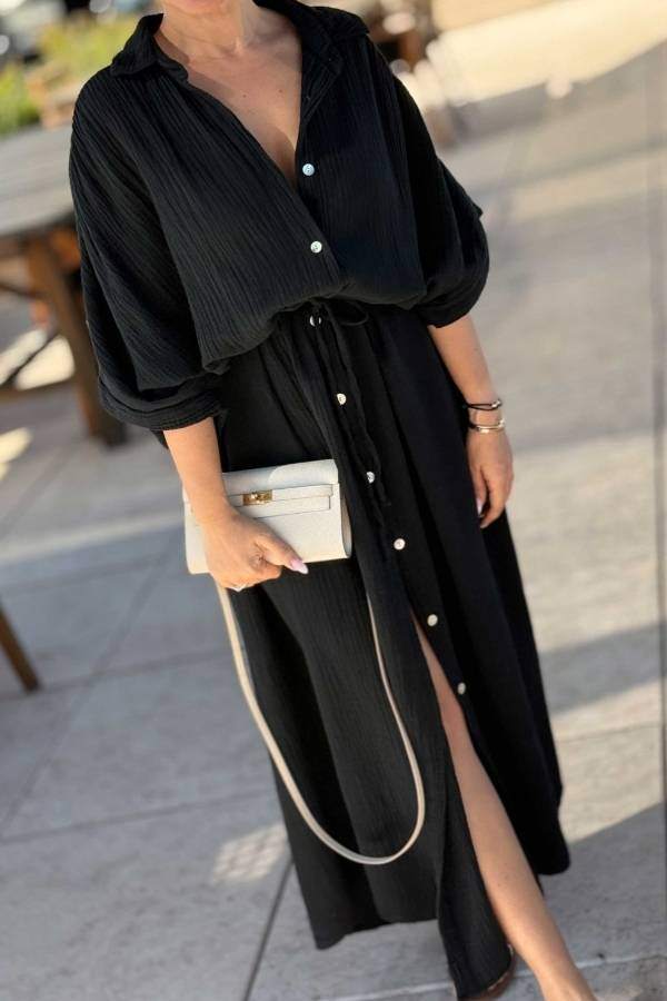 Shelley Shirt Dress | Black