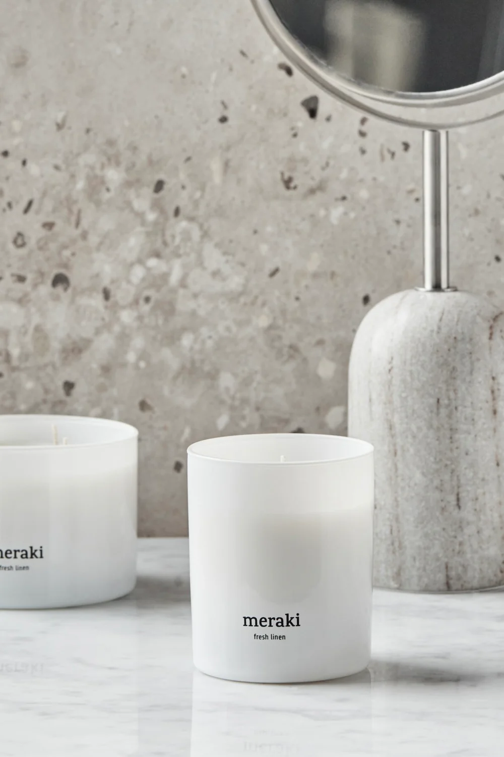 Candles | Fresh linen | Duftlys fra Meraki