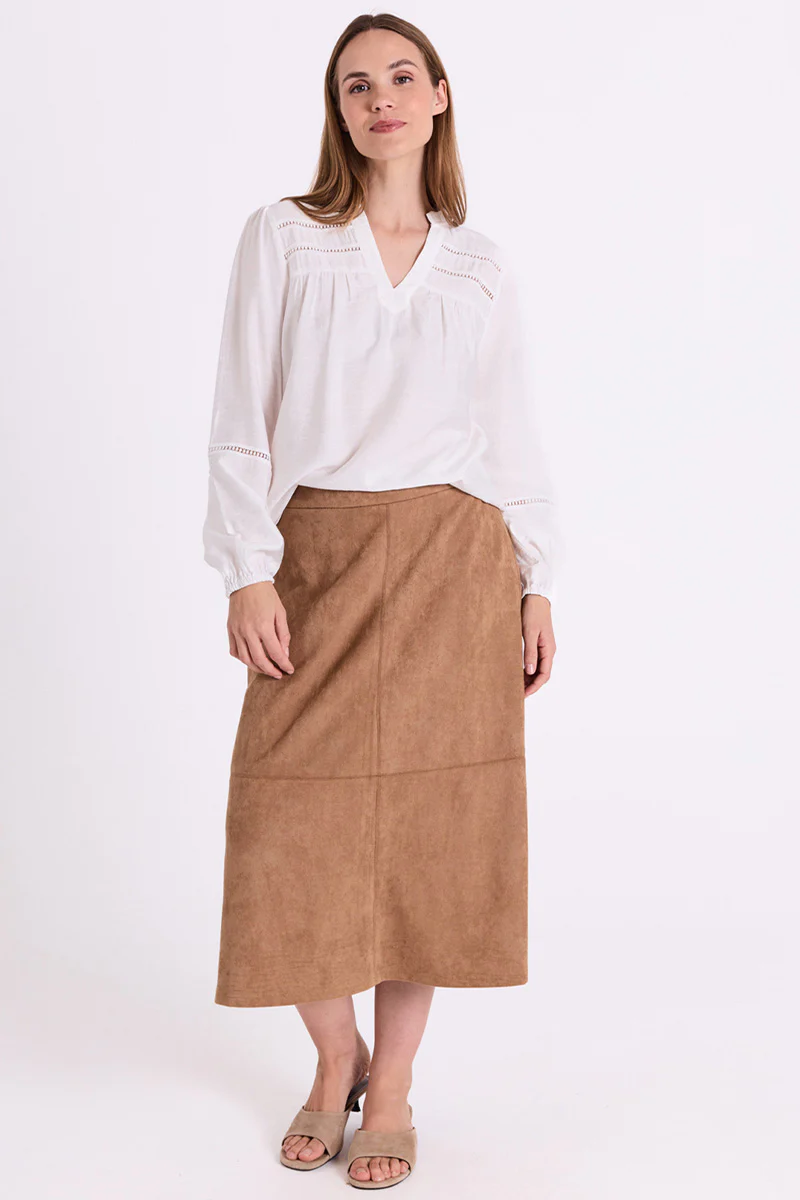 Duva Skirt 207563 | Thrush | Nederdel fra Freequent - Image 4