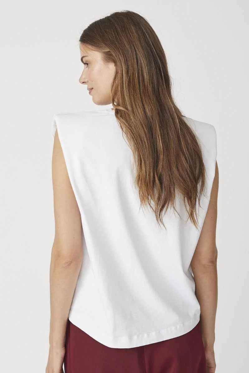 Eduarda T-shirt | Hvid | Tee top fra Co'couture - Image 10