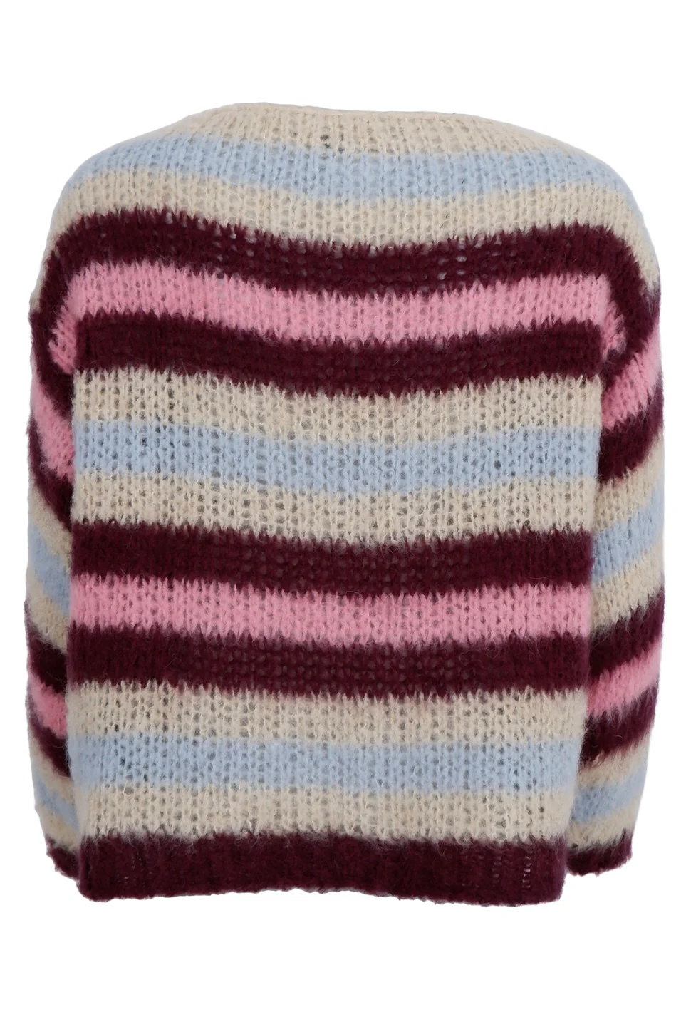 Effie Striped Jumper | Bluish Plum | Strik fra Black Colour - Image 3