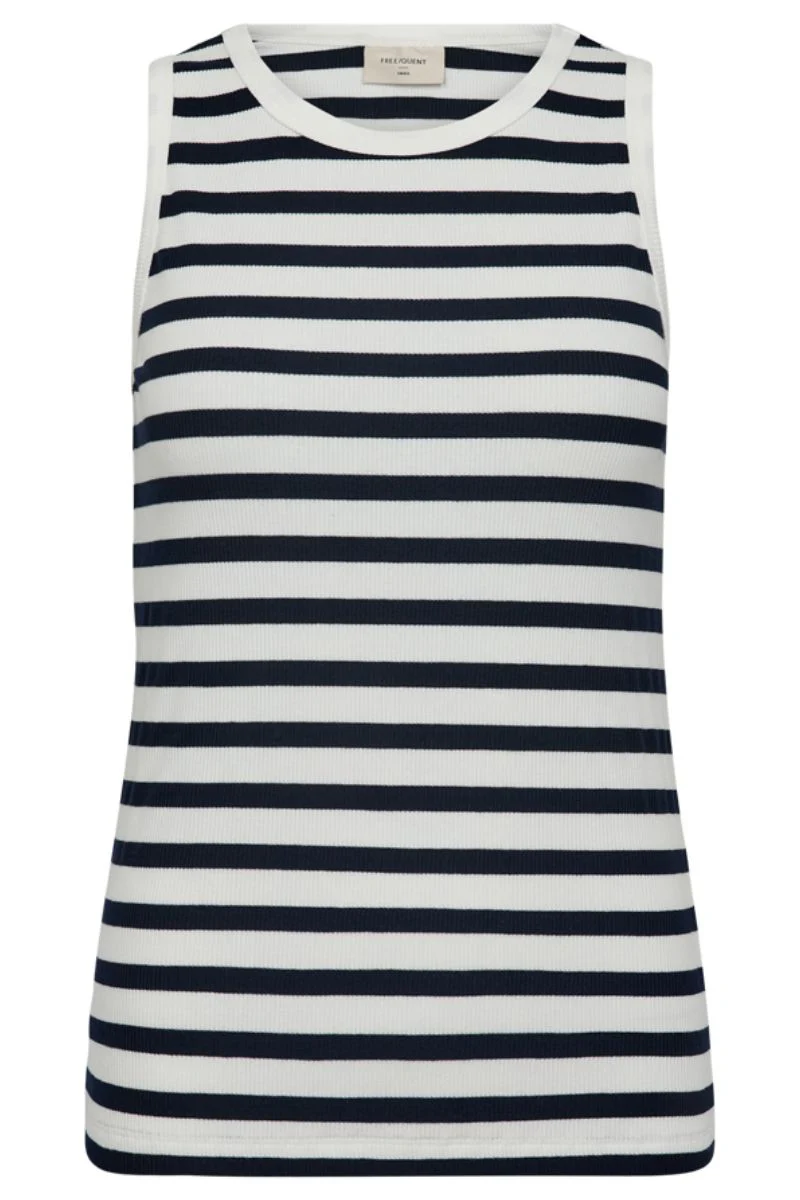 Effy Top 203813 | Navy Blazer W. Star Off-White | Tanktop fra Freequent