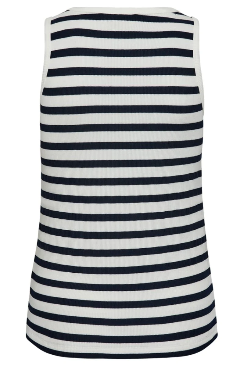 Effy Top 203813 | Navy Blazer W. Star Off-White | Tanktop fra Freequent - Image 2