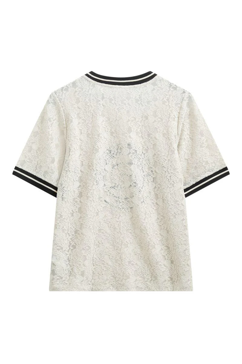 Eico Tee 207158 | Moonbeam W. Black | T-Shirt fra Freequent - Image 2