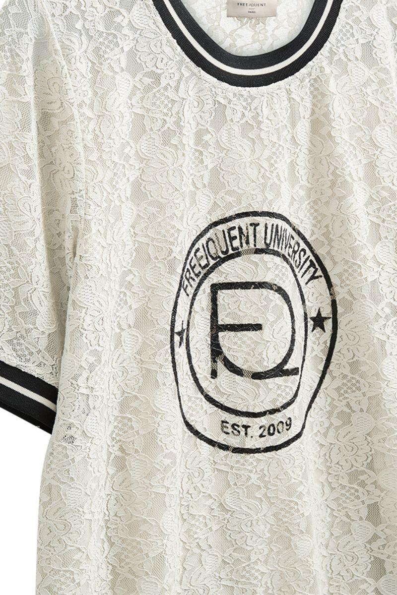 Eico Tee 207158 | Moonbeam W. Black | T-Shirt fra Freequent - Image 3