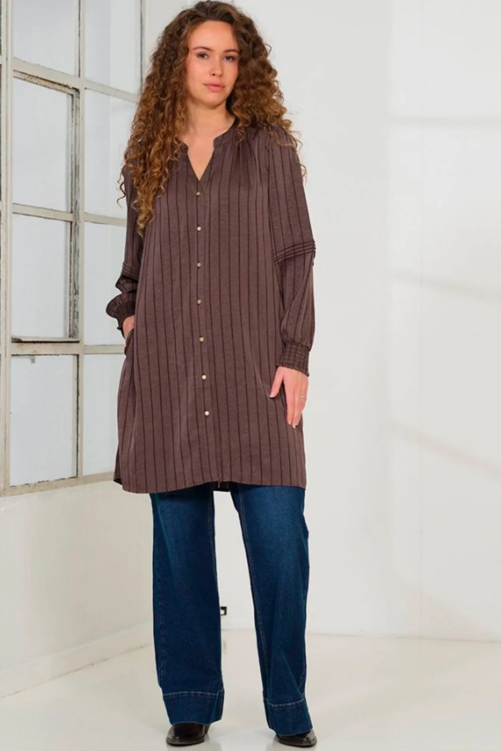 Eleanor Dress 2883 | Brown | Kjole fra Prepair - Image 3
