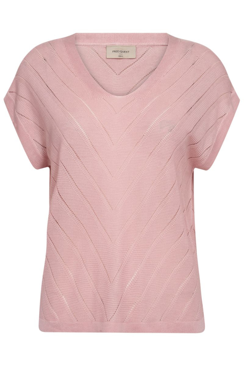 Elina Pullover 206109 | Coral Blush | Strik fra Freequent