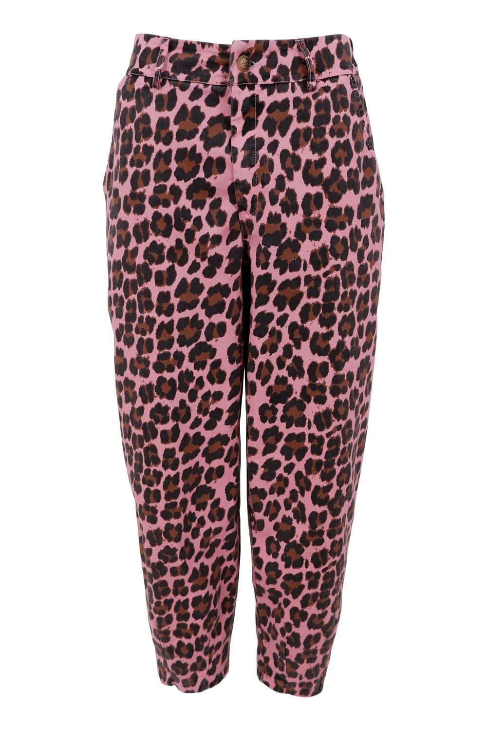 Ellie Barrel Pant | Pink Leo | Bukser fra Black Colour - Image 2