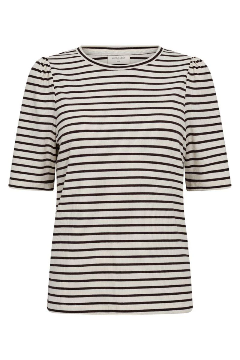 Eloisel Tee 206411 | Moonbeam W. Coffee Bean | T-Shirt fra Freequent