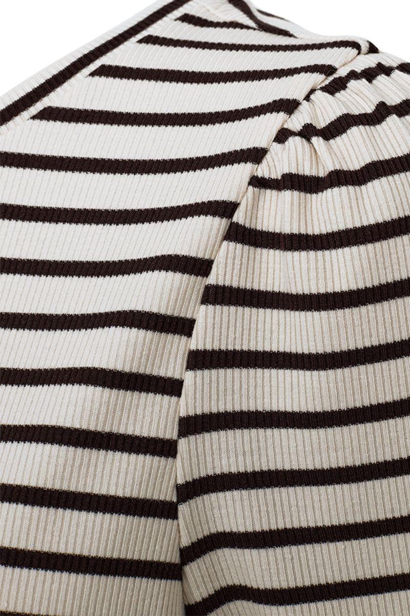 Eloisel Tee 206411 | Moonbeam W. Coffee Bean | T-Shirt fra Freequent - Image 6