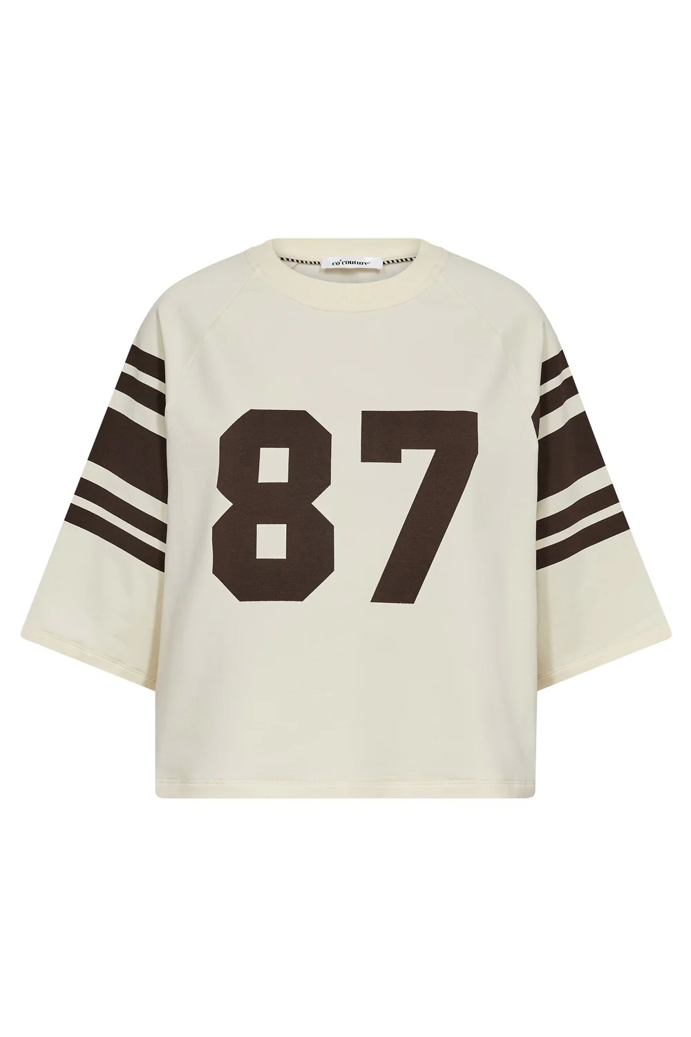 Ely 87 Tee Sweat 47012 | Bone/Brown | T-Shirt fra Co'couture - Image 2
