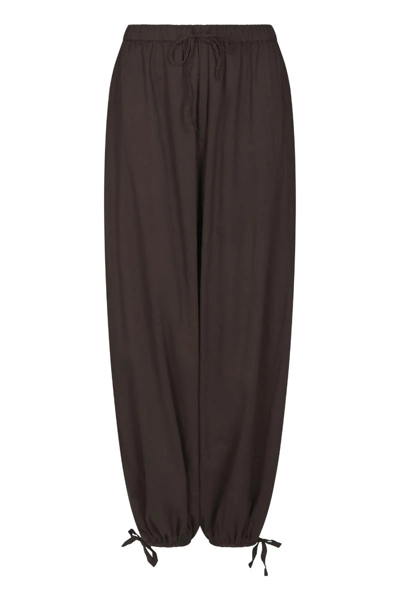 Elyse S Voile Balloon Pants | Dark Brown | Bukser fra Neo Noir - Image 2