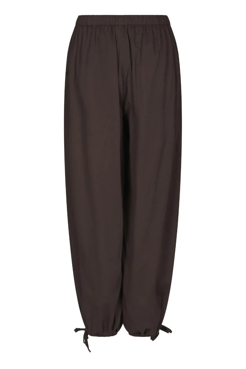 Elyse S Voile Balloon Pants | Dark Brown | Bukser fra Neo Noir - Image 5