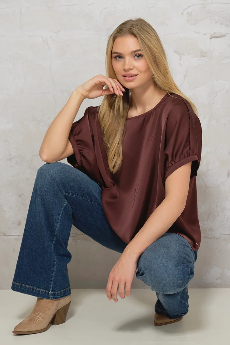 Emily Blouse 2921 | Bordeaux | Bluse fra Prepair - Image 5