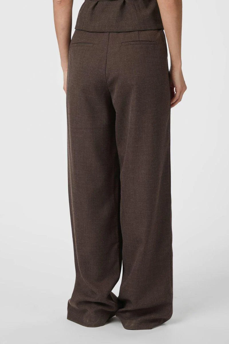 Emmett Melange Pants | Brown Melange | Bukser fra Neo Noir - Image 6